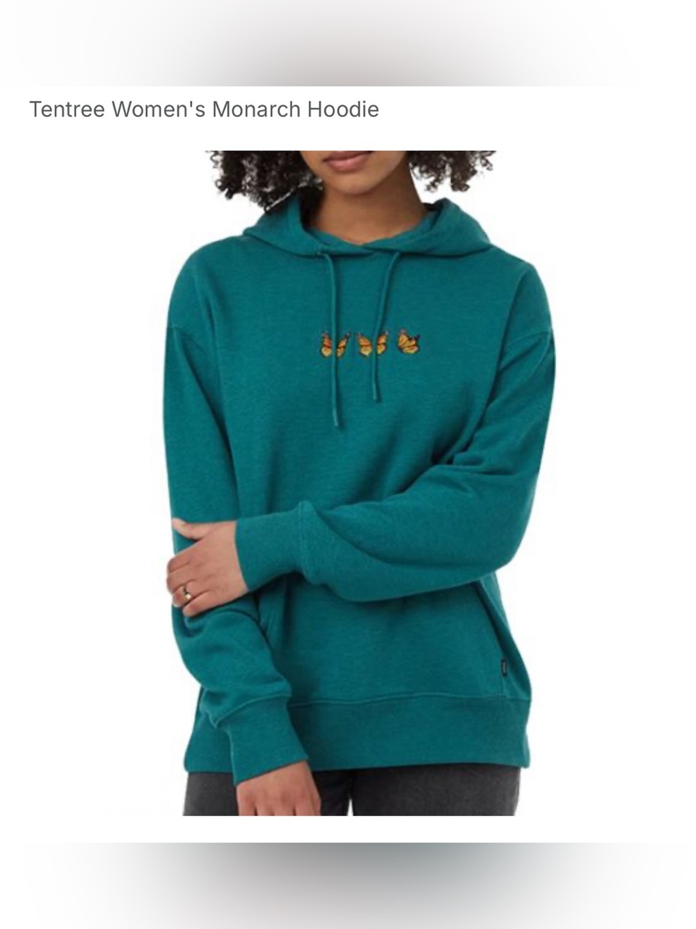 NWT Tentree Embroidered Monarch Hoodie - M - Rare! -- NEW PRICE!